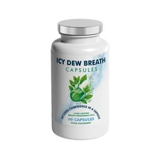 Icy Dew Breath Fusion Capsules 60 - Fresh Kissable Breath - Feel Confident