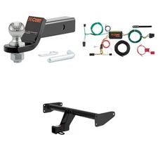 CURT Class 3 Towing Kit Trailer Hitch, Wiring, Ball Mount - 13594, 56257, 45836