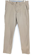 Polo Ralph Lauren Mens Khaki Stretch Straight Fit Chinos 32x32 Classic Preppy