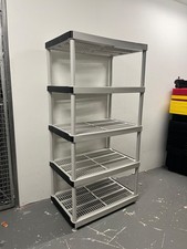 5-Tier Easy Assembly Multi-Purpose Plastic Storage Shelving Unit