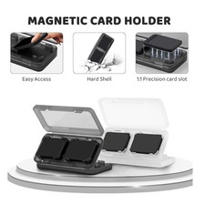 2pcs Portable Card Organizers Game Card Storage Case Cartridge Carrying Case