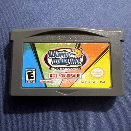 WarioWare Inc.: Mega Microgame$! Nintendo Game Boy Advance NFR Cartridge-Tested