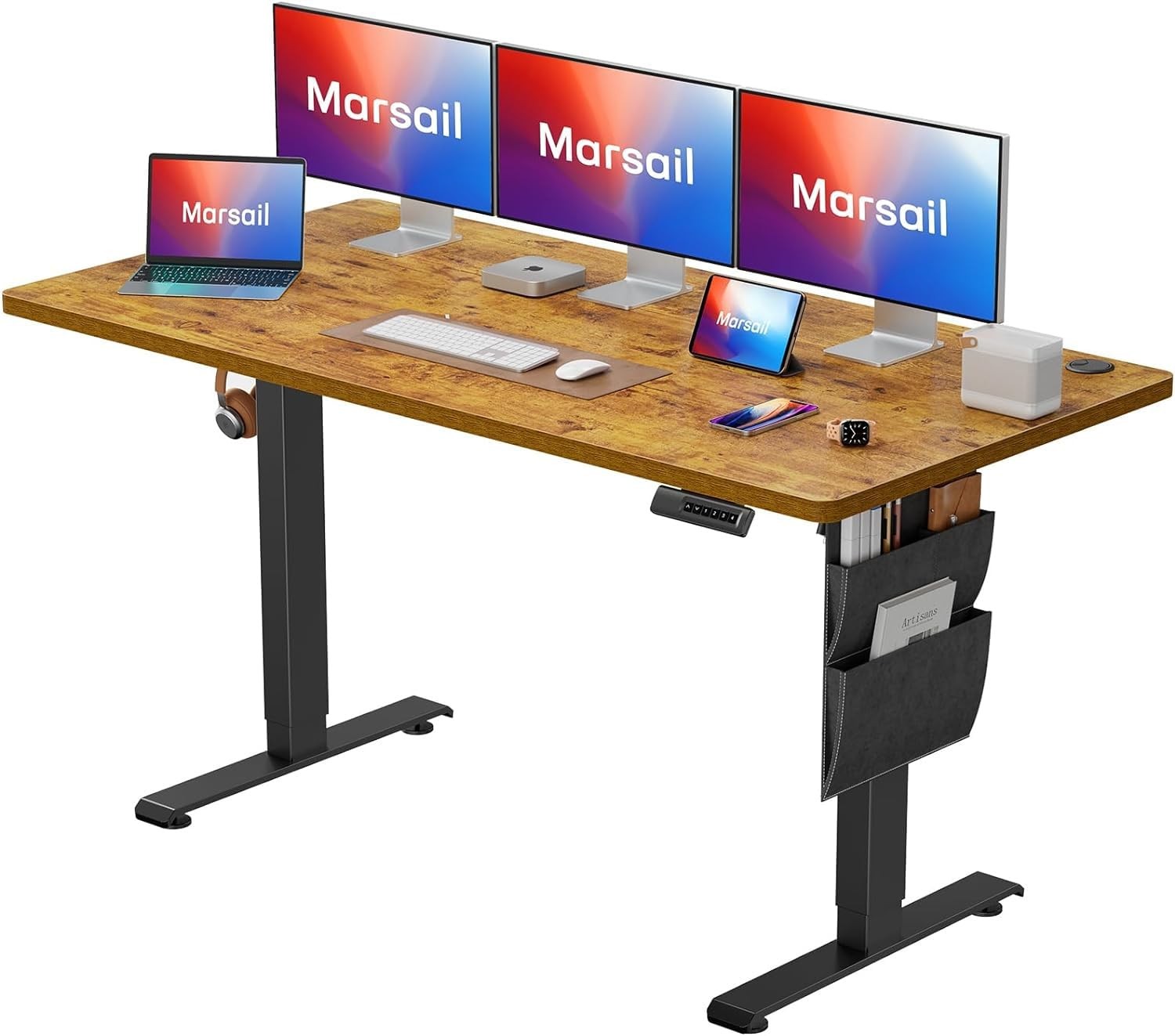 Standing Desk,Home Office Adjustable Heights Desk,Stand Up Desk,63x24 Inches ...-image