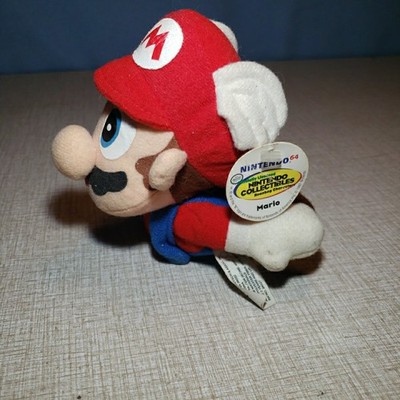 Super Mario Flying Cap N64 BD&A Plush Nintendo 64 1997 BDA Plush Beanbag