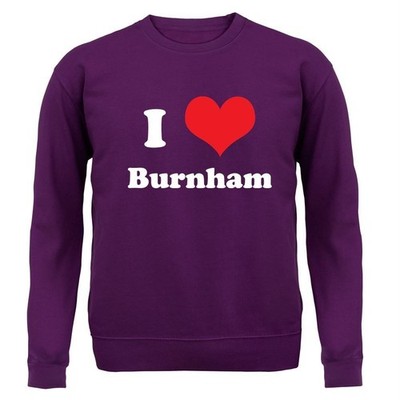 I Love Burnham - Adult Hoodie / Sweater - Andy PM Election Prime Minister Vote