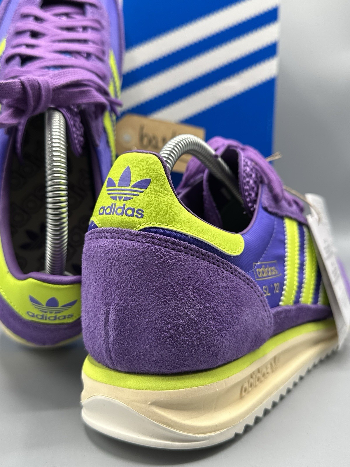 SAOLA ✅ Scarpe Adidas Originals SL 72 RS Autentiche Viola Attive Slime Solare Taglia UK 9
