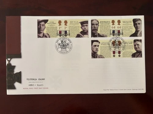 United Kingdom 2006 - 50 Years Victoria Cross stamps FDC Chelsea London