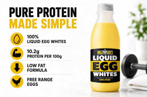 Uncle Jack's Free Range Liquid Egg White's - 1 Litre (Pack of 6)
