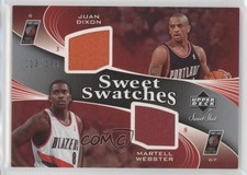 2006 Sweet Shot Swatches Memorabilia /199 Juan Dixon Martell Webster #SSD-DW 5h9