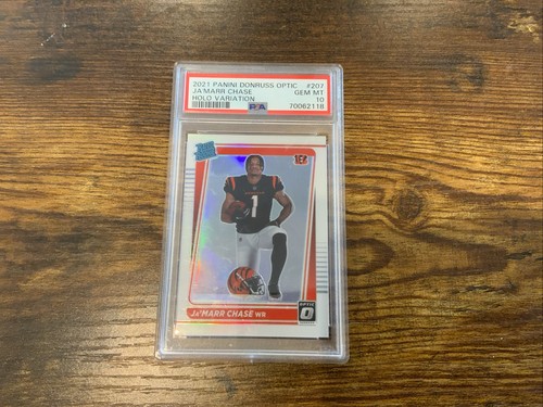 Ja'Marr Chase [Holo Variation] #207 2021 Panini Donruss Optic card