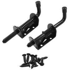 2Pcs 5 Inch Spring Loaded Gate Latch Bolt Stainless Steel Barrel Bolt Heavy D