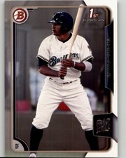 2015 Bowman Draft Trent Clark #34 Milwaukee Brewers
