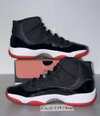 E*-様 2019 Nike Air Jordan 11 Bred ブラック/レ NEW 2019 Nike Air Jordan 11 XI Playoffs Bred Red White Black 100