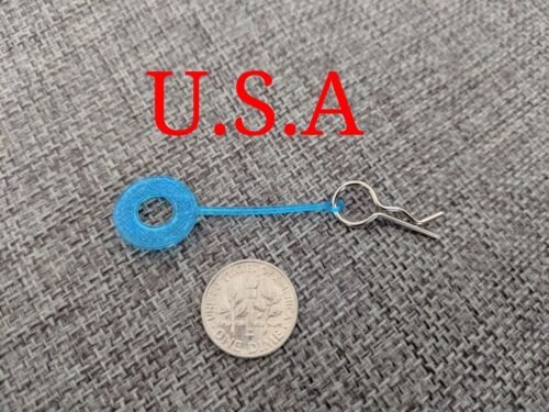 20-PCS: Thin RC BODY POST WASHERS w/ CLIPS. 1/10 SCALE, FITS TRAXXAS SLASH! - Picture 2 of 4