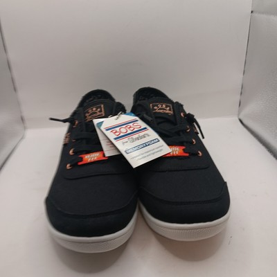 Skechers Shoes Womens 10 BOBS B Cute Casual Low Sneakers 33492 Black Fabric NEW
