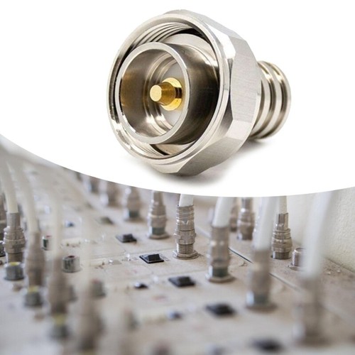 7/16 DIN Male Plug to N Female Port Adapter Microwave Coax Connectors Coaxial - Zdjęcie 3 z 8