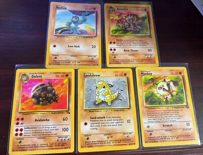 vintage pokemon cards (5) Never Played Near Mint