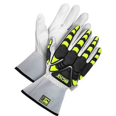 Bdg 20-9-1873-Xl Goatskin Winter Lined 3'' Gauntlet W/ Backhand Protection, Size