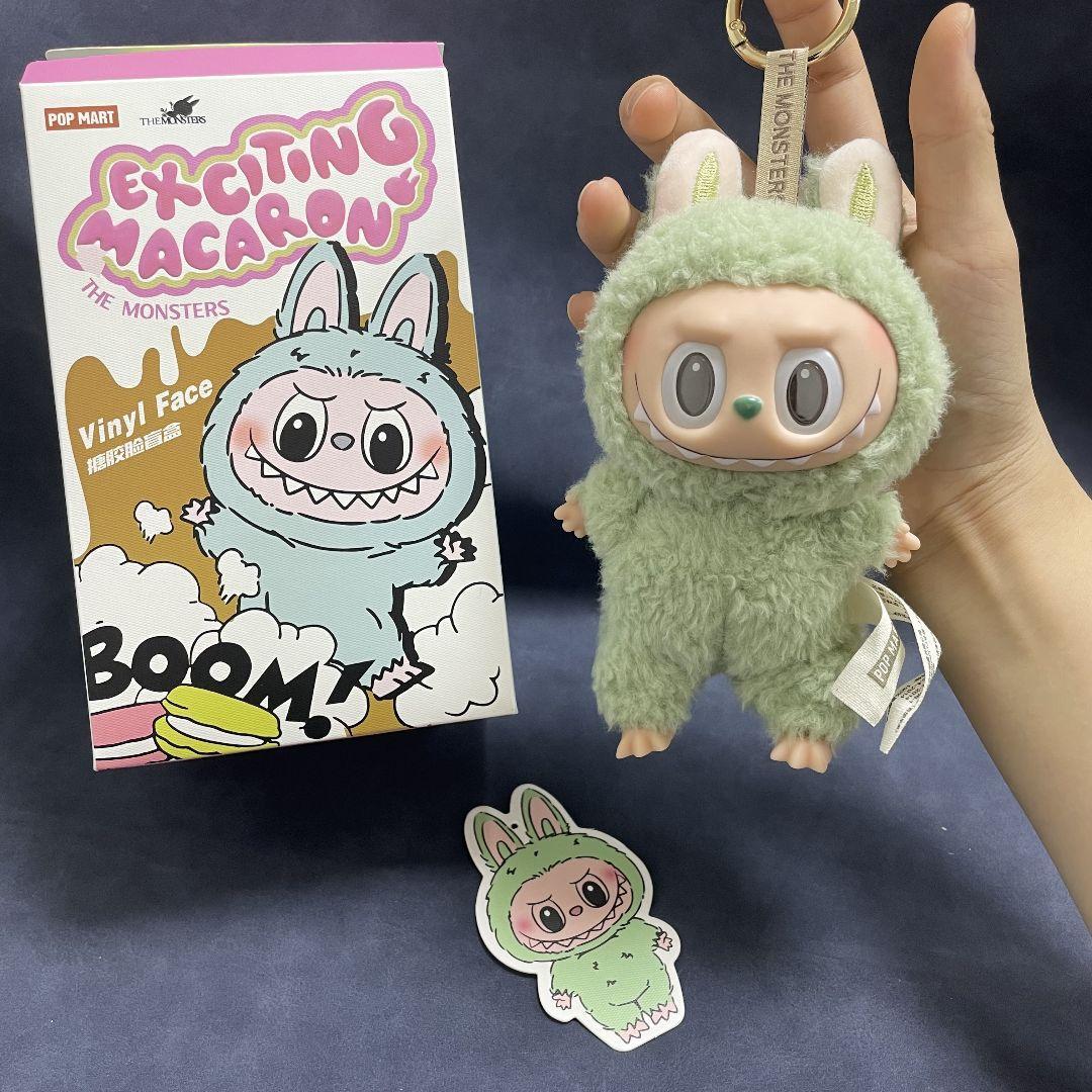POP MART Labubu The Monsters Macaron Plush Series Green POP MART Labubu The Monsters Macaron Plush Series Green