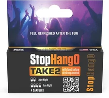 StopHangO (3 Packs) Travel Pocket Pack for Post Celebration and Morning Relief