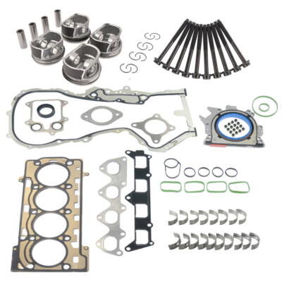 4x Kolben +0,5mm Für VW Audi Seat Skoda 1,4 TFSI TSI – CAV, BWK, BMY, Mit Bolzen Und Ringen