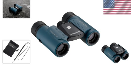 Waterproof 8x Magnification Binoculars - Ultra Compact & Stylish Design in Blue - Picture 2 of 9
