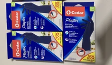 3 Pair O-Cedar Playtex Living PREMIUM Medium Reusable Rubber Gloves - Free ship!