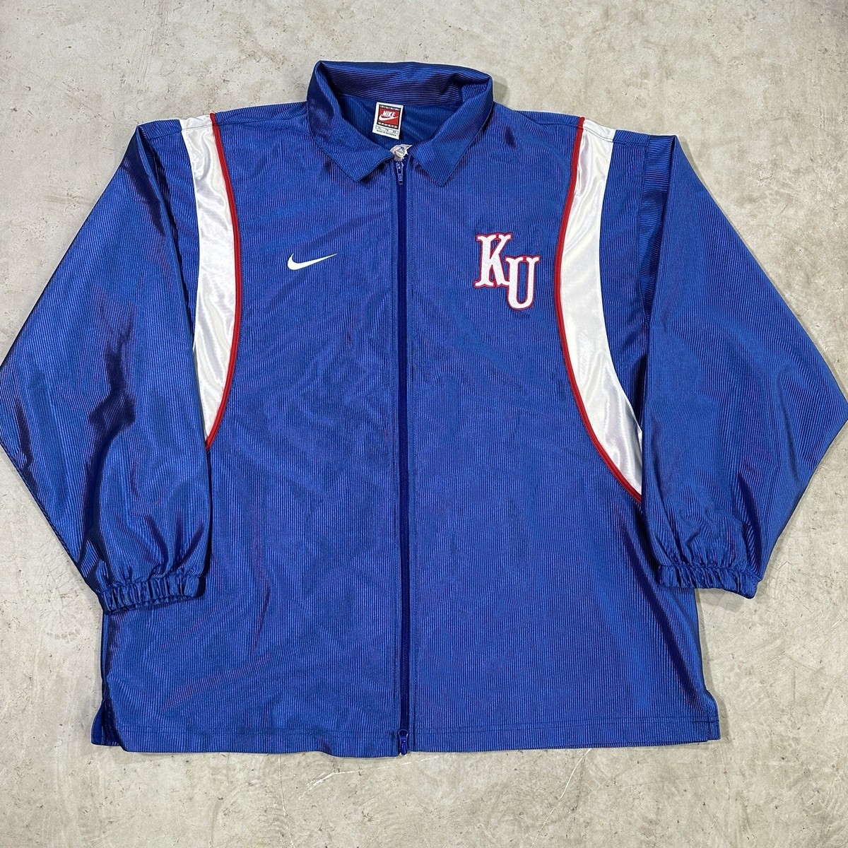 Vintage Nike Team KANSAS KU Jayhawks Warm Up Baskteball Jacket