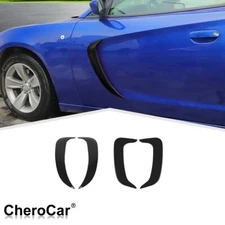 4X Front & Rear Fender Panel Side Body Flare Scoops Trim for Dodge Charger 2011+