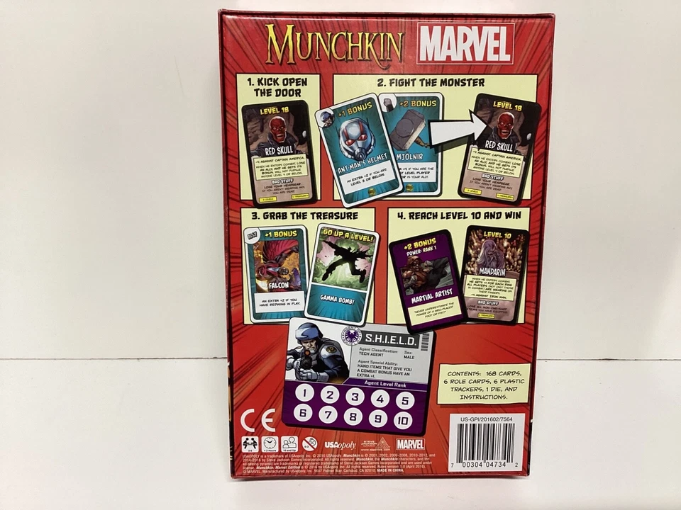 MUNCHKIN X-MEN Marvel Action Card Game Steve Games Night New Open Box - Image 2 of 4