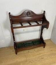 Arts and Crafts mahogany stickstand circa 1890