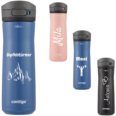 Contigo Trinkflasche Jackson Chill AUTOPOP 590ml mit Gravur Namen personalisiert
