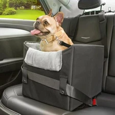 Elevated Dog Car Seat for Small Dogs, Small Dog Car Seat, Puppy Dog Booster 
