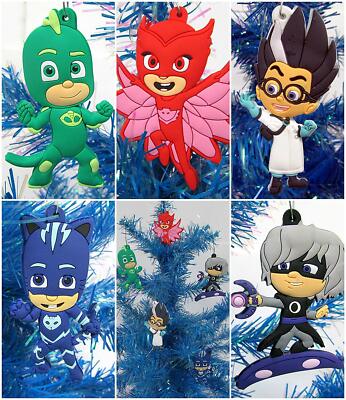 PJ Masks Christmas Ornaments 5 Piece Set  Featuring Catboy - Brand New