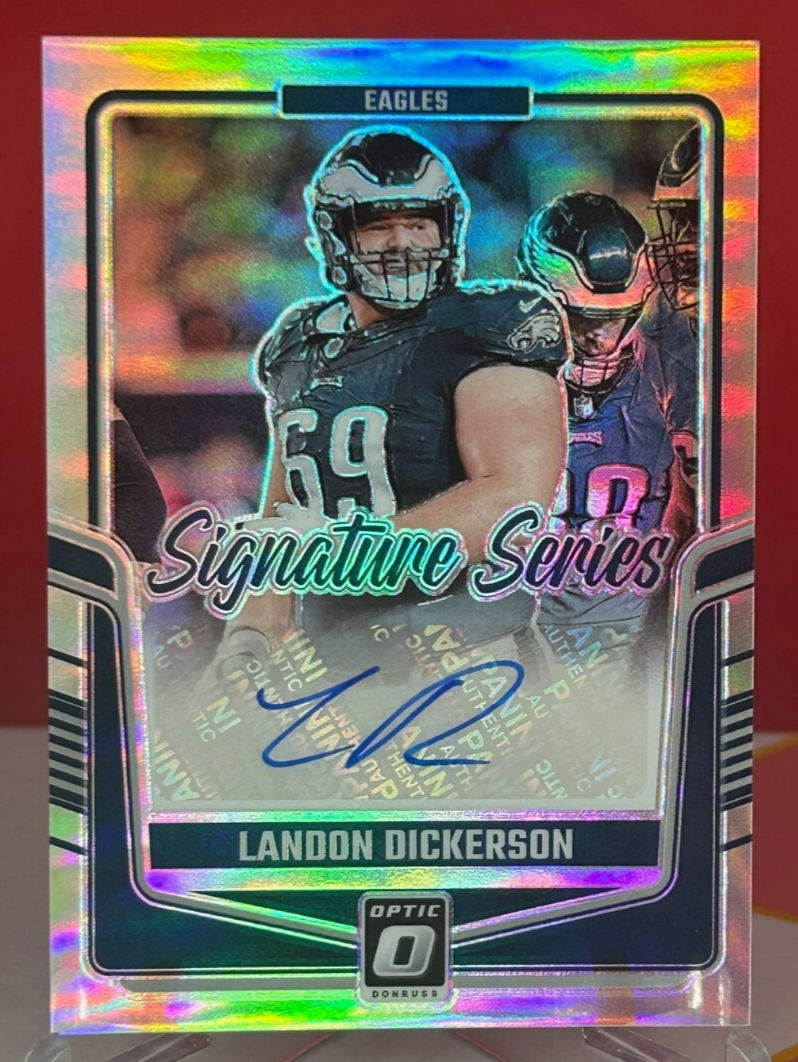 2024 Panini Donruss Optic Landon Dickerson Silver Signature