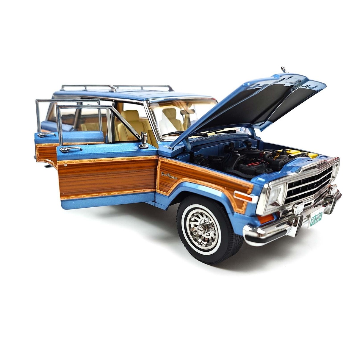 1:18 Scale Jeep Grand Wagoneer 1991 DD MODELS SPINNAKER Blue