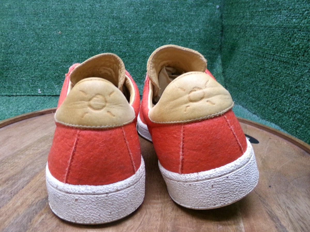 Paul Smith レザーシューズ オレンジ Paul Smith Womens Shoes Dusty Orange Pinatex Leather Sneakers