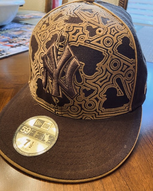 yankees brown fitted