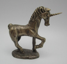 Ampersand Pewter 3 Inch Unicorn, Made in the USA Stamped Pewter Ampersand
