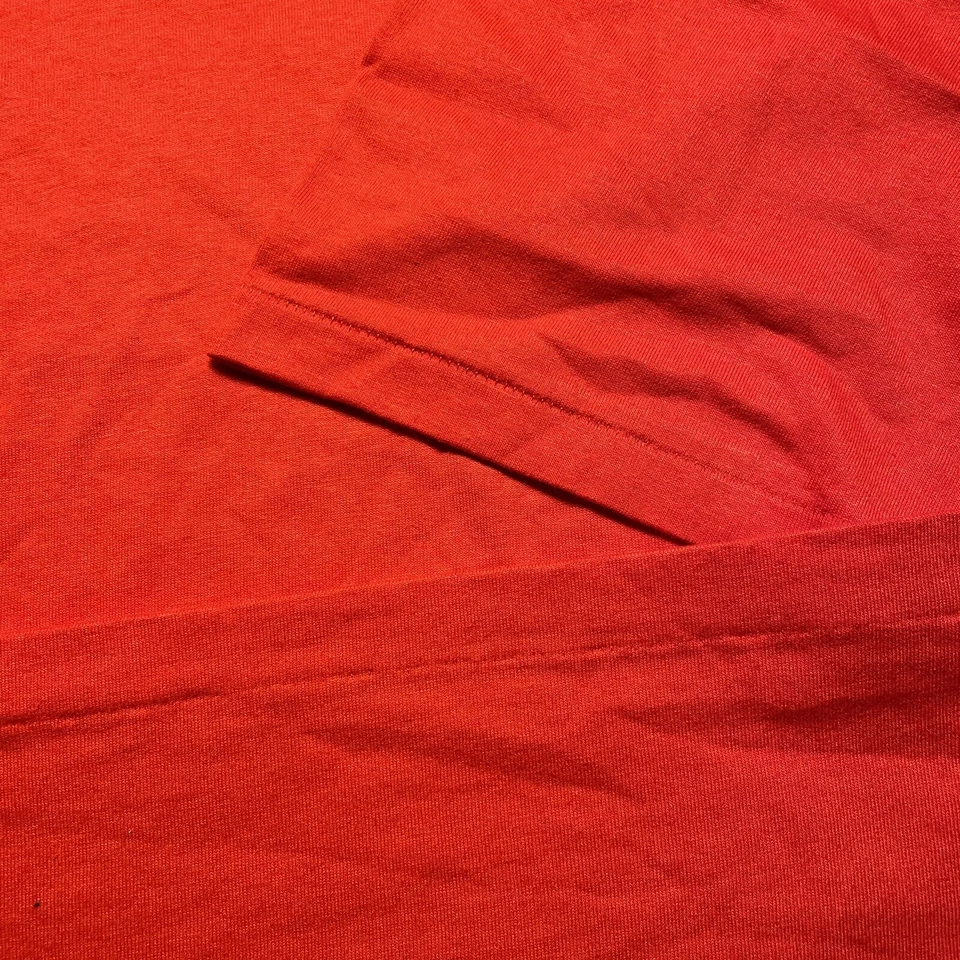 Camiseta en blanco roja lisa Oneita Power 50 vintage talla XL limpia y nítida hecha en EE. UU. Foto 4 de 4