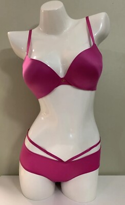 Victoria's Secret Very Sexy So Obsessed Smooth Push Up Bra & Panty Set 34B S
