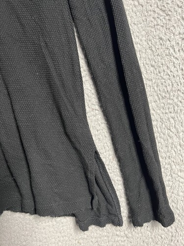 We The Free People Top Size XS Black Moonrise Cut Out Long Sleeve Thermal - Picture 12 of 20