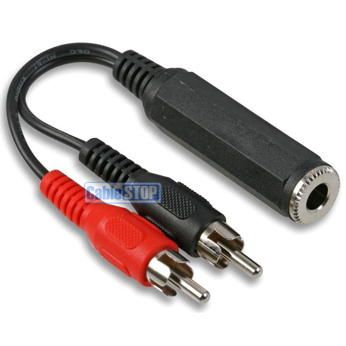 Adattatore Jack Cuffie Da 6,35 Mm (1/4) Maschio A RCA Femmina - Universale Argento/Nero - Foto 2