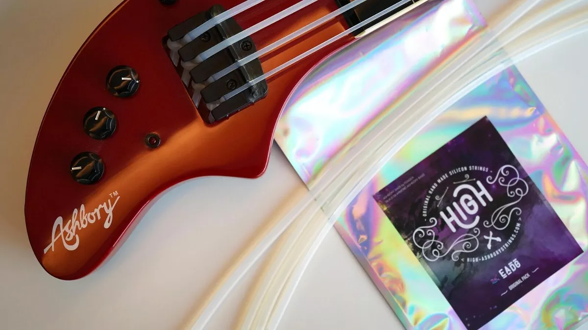 HIGH Silicone Strings for Ashbory Bass Clear Silicone Strings