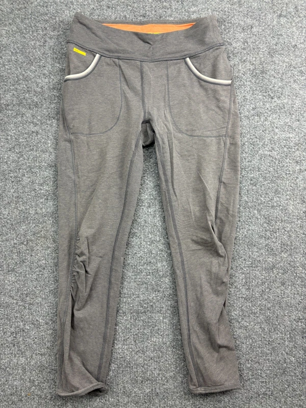 lole cropped ruched slim leg mid rise pockets leggings