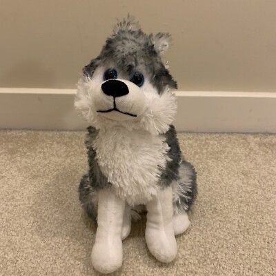 Husky Dog Puppy Joe-2 10'' Plush Toy Stuffed Animal Caravan Softoys NEW
