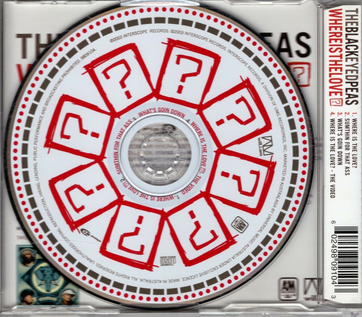 The Black Eyed Peas - Where Is The Love? - CD - Australia | eBay
