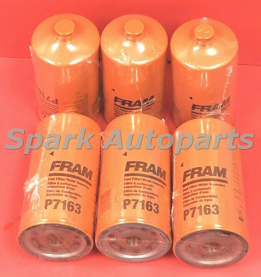 Nuevo Estuche de 6 Filtros de Combustible FRAM P7163 Para COSECHADORA INTERNACIONAL 9800 SBA, 9600 Foto 2 de 3
