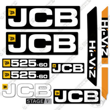 Fits JCB 525-60 Decal Kit Stage V Telehandler - 7 YEAR OUTDOOR 3M VINYL!