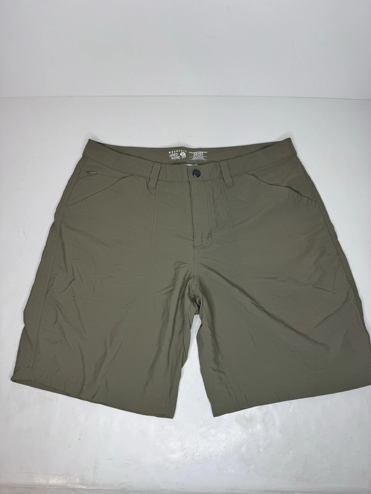 Mountain Hardware Nylon Belted Shorts Mens Size 32-33 Quick Dry Zip Pockets